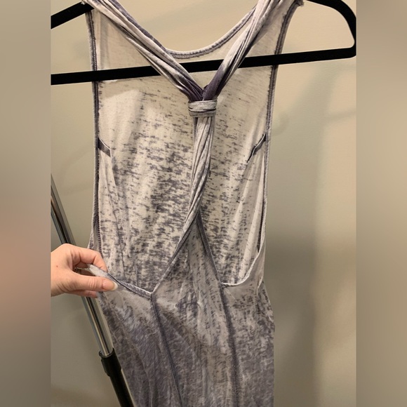 Grey Burnout Maxi Dress - Picture 3 of 3